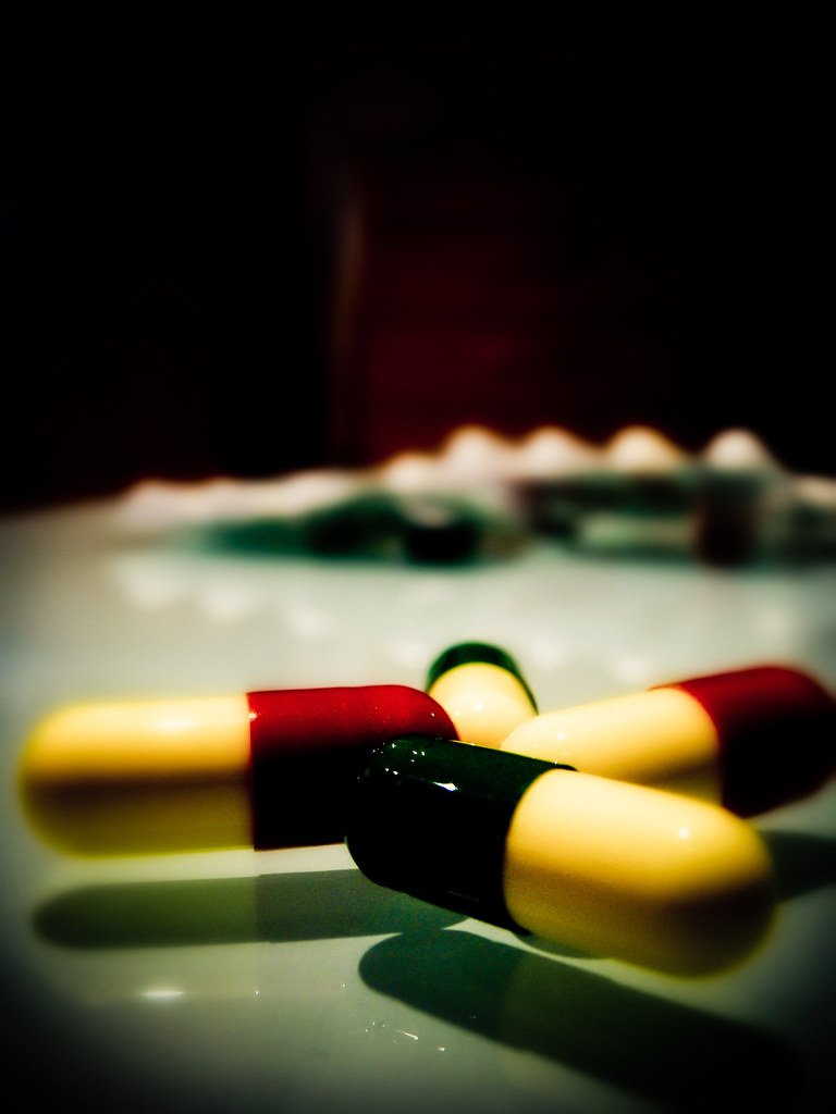 Assorted medicine tablets and capsules